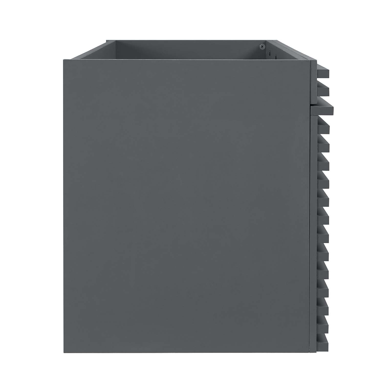 Modway Render 48" Double Sink Compatible (Not Included) Bathroom Vanity Cabinet in Gray