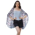 thumbnail image 2 of Moomaya Front Open Printed Shrug Beach Clothes For Kimono Cardigans For Women, 2 of 5