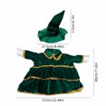 thumbnail image 3 of Eagokdc Christmas Lawn Goose Clothes Set, Dresses and Hat for 23" Plastic Cement Statue, Durable Fabric Garden Goose Outfits for Outdoor Yard Patio Party Xmas Decor, 3 of 9
