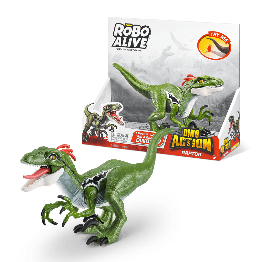 Ritmisch Verheugen Pakket Robo Alive Dino Action Electronic Pet Raptor by ZURU - Walmart.com
