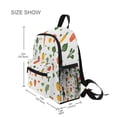 thumbnail image 3 of FORMRS Kids School Backpack with Front Zippered Pocket 12" Student Travel Daypack, Green Cute Vegetables, 3 of 6