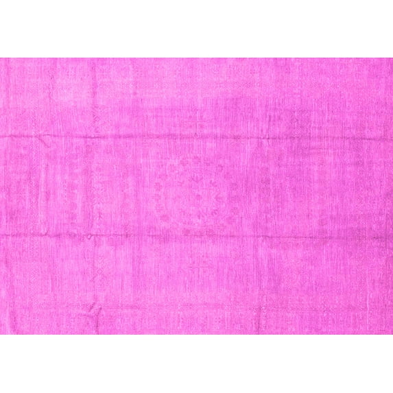Ahgly Company Indoor Rectangle Abstract Pink Modern Area Rugs, 2' x 5'
