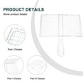 thumbnail image 2 of Feimier Copper-Plated Stainless Steel BBQ Fish Grilling Basket, 7.7\"x13.6\" Grill Net for Meat and Vegetables, 360° Rotation, Outdoor Cooking Accessory for Camping, 2 of 11