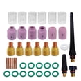 thumbnail image 4 of 40 piezas TIG antorcha de soldadura accesorios de lente de gas rechoncho para WP-17/18/26, 4 of 7
