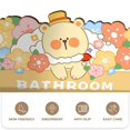 thumbnail image 5 of Alfombra antideslizante para entrada de baño con dibujos de animales, puerta del baño, alfombrilla para pies resistente a la suciedad, alfombrilla absorbente de barro de diatomeas para baño, 5 of 5