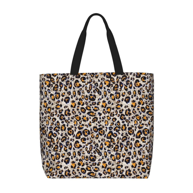 Balery Leopard Bolsa de Mano para Mujeres con Cremallera, Bolsa de Gimnasio con Compartimentos, Bolsa para Laptop, Bolsa para Trabajo