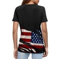 thumbnail image 3 of Iaqnaocc 250th Anniversary Usa Shirt for Women Retro 250th Anniversary Usa Shirt Independence Day Crew Neck Anniversary Summer Independence Day 250 Anniversary Shirt Wine XL, 3 of 4