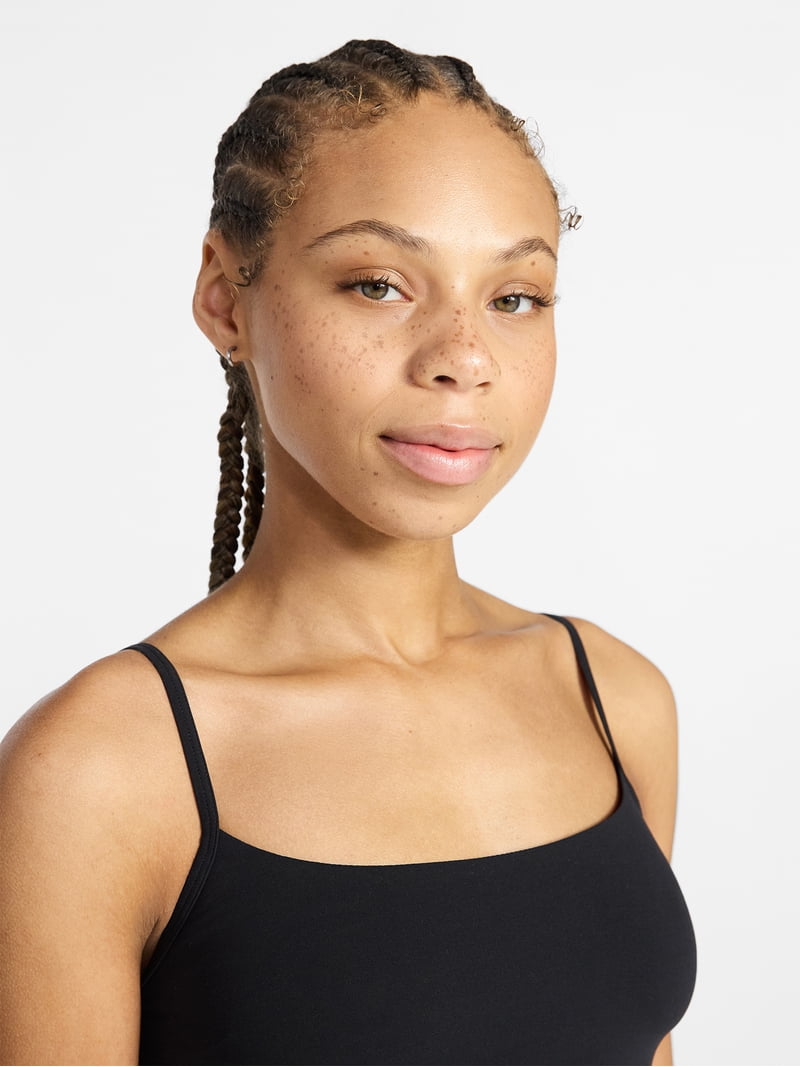 No Boundaries Fit Stretch Cami Top, Women's XS-XXXL - Walmart.com