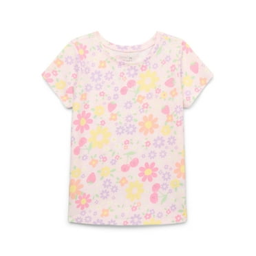 Garanimals Toddler Girl Short Sleeve Print T-Shirt, Sizes 18M-5T