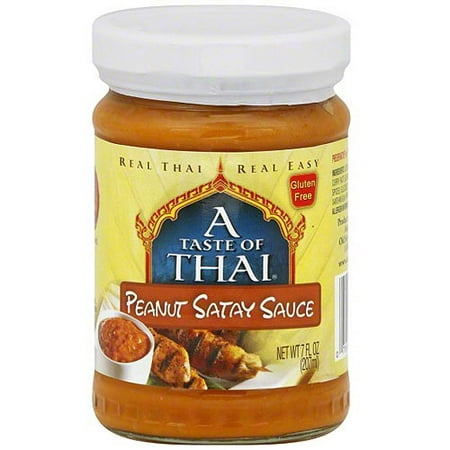 A Taste Of Thai Peanut Satay Sauce, 7 oz (Pack of