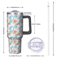 thumbnail image 2 of Modern 40oz Tumbler– Stainless Steel Insulated Tumbler with Handle and Straw, Large Capacity Travel Cup for Hot & Cold Drinks, 2 of 7