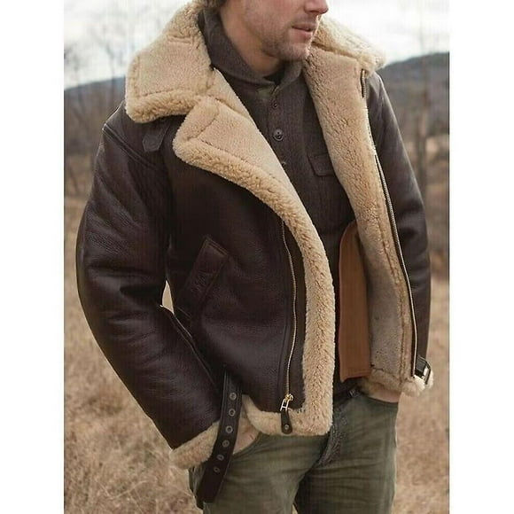 2024 Men's Raf Aviator Real Leather Jacket Coat Bomber B3 Sheep Skin Pilot Flying 100% 2023 Hot 2024 New