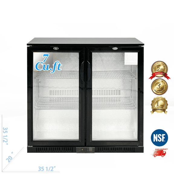 35 1/2 inch, 7cu.ft, Commercial under counter Fridge, Restaurant Beverage back bar cooler, NSF certified