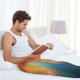 thumbnail image 5 of Balery yellow orange and teal Pantalones de pijama para hombre, pijama ultraligero, pantalón de descanso-3X-Large, 5 of 6