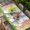 Multicolor, variant on Easter Rabbbits Table Cloths for 5 Foot Rectangle Tables, Eggs Spring Floral Grass Colorful Wooden Patio Waterproof Elastic Fitted Tablecloths, Washable Rectangular Table Cover for Camping