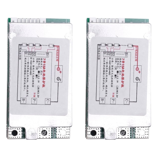 2X 7S 24V 15A Placa de Protección de Batería de Litio de Iones de Litio Placa PCB para E-Bike Scooter Eléctrico