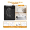 thumbnail image 5 of Asnews 25 Pcs Clear Plastic Drawer Organizer Set, 4 Sizes Desk Drawer Divider Organizers and Storage Bins for Makeup, Jewelry, Bedroom, Bathroom, Office, 5 of 8