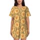 thumbnail image 1 of Fotbe Cartoon Squirrel Conjunto de Pijama Estampado para Mujer, 2 Piezas, Ropa de Dormir con Camiseta de Manga Corta y Shorts Suaves-Small, 1 of 6
