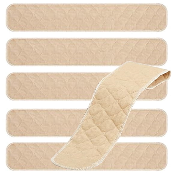 Reusable Bra Sweat Absorption Pad,Bexikou 6 Pcs Cotton Under Bra Liners Bra Liners to Absorb Sweat,3 Layer Washable Sweat Absorber Pads for Women,18×3.15inch