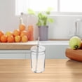 thumbnail image 2 of Vaso de vidrio con pajita, vaso de vidrio de gran capacidad, recipiente para bebidas domésticas de 500 ml (16.91 oz)., 2 of 7