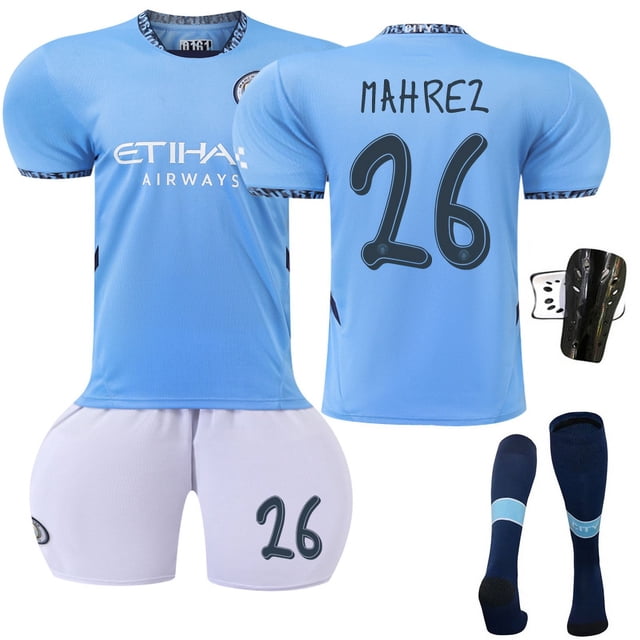 Maillot de Soccer Garçons Filles Enfants DOKU 11 RODRIGO 16 GREALISH 10 MAHREZ 26