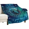 thumbnail image 2 of Yibo Blanket Gifts Rectangular Flannel Zodiac Blanket Cozy Blankets Gift for Boys Girls Teen Women Men Tarot Cards Lovers Birthday Anniversary Festival, 2 of 8