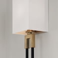 thumbnail image 2 of 1 Light Wall Sconce In Modern Style-19 Inches Tall And 5.5 Inches Wide-Polished Nickel/Black Finish Capital Lighting 644711Nk, 2 of 7