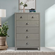 Camaflexi Hampton 33W Five Drawer Wood Chest in Dritfwood Finish