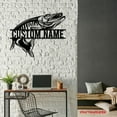 thumbnail image 4 of Craftnamesign Custom Northern Pike Fishing Metal Wall Art LED Light, Personalized Fisher Name Sign, 4 of 5