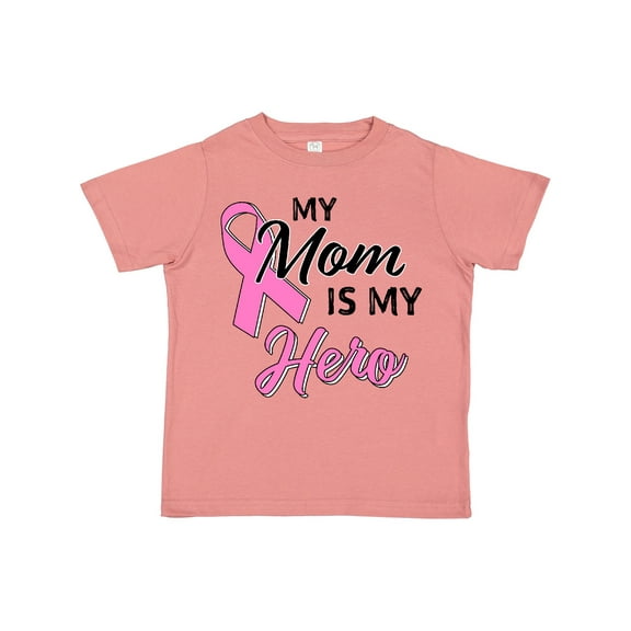 Inktastic My Mom is My Hero Breast Cancer Awareness Boys or Girls Toddler T-Shirt
