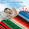 thumbnail image 3 of Mexican Serape Cooling Blanket,Lightweight Breathable Summer Throw Blanket with Double Sided Cold Effect,Colorful Stripes Vertical Lines Abstract Picnic Blankets Bed Sheet for Hot Sleepers 50"x60", 3 of 8