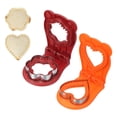 thumbnail image 1 of Uxcell 2 Paquete Cortador de Sándwich Sin Corteza, Forma de Flor/Corazón, Sellador de Sándwich Uncrustable, Cortador de Galletas y Sellador para Desayuno, Almuerzo, Té de la Tarde (Rojo/Naranja), 1 of 7