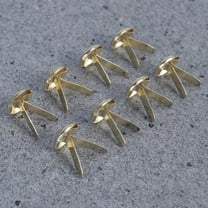 REOFLYUP 200Pcs Fastener Set Round Gold Brads for Crafts DIY Projects
