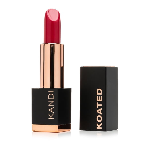 Lápiz labial mate Kandi Koated Suede [Scandal] - Color de labios mate rojo baya brillante con fórmula libre de crueldad | Textura cremosa Colores ricos Sin parabenos | Belleza y maquillaje