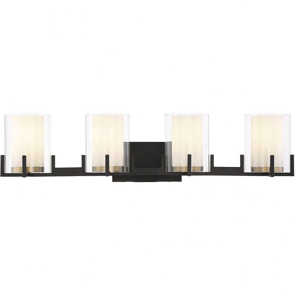 Eaton 4 Light Bathroom Light Fixture in Contemporary Style7.5 inches