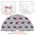 thumbnail image 4 of Sikiie Polka Dot Christmas Dog 30-48 inches {designName} Print Christmas Tree Skirt Snowman Xmas Tree Skirt with Edge Christmas Decorations for Holiday Party-30", 4 of 7