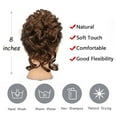 thumbnail image 5 of Dylanm Women Golden Brown Hair Buns, Curly Wavy Ponytail Hair Scrunchies, Hair Extensions Wrap Messy Hair Bun, 5 of 6