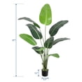 thumbnail image 4 of Árbol Artificial Ave del Paraíso – Planta Falsa de Plátano con Troncos – Maceta Decorativa – Interior y Exterior – Hogar y Oficina, 4 of 8