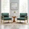 thumbnail image 5 of Andeworld Accent Chairs, Living Room Chairs Linen Arm Chair Accent Chairs for Living Room Green, 5 of 5