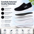 thumbnail image 5 of Qaltryn Wide Toe Sneakers for Women Breathable Mesh Slip-On Sneakers with Adjustable Strap Lightweight Comfort Sneakers Cushion Casual Womens Walking Shoes Non Slip Sole for Everyday Wear, 5 of 9