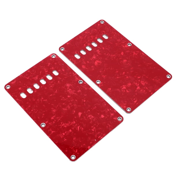 Cubierta 2 Uds. Placas De Cubierta Trasera De Guitarra Eléctrica Con 6 Agujeros Reemplazo De Placa Posterior De Protector De Guitarra De Plástico PVC