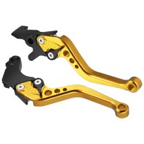 Unique Bargains Adjustable Brake Clutch Levers for Honda CBR250R 2011-2013 Gold Tone Aluminum Alloy 1 Pair