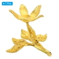 thumbnail image 3 of Uxcell Crystal Ball Stand, Sphere Display Stand Photography Props for 50 to 80mm Crystal Balls Rose Shape, Golden, 3 of 5