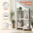 thumbnail image 6 of ELLEGNT 1 PCS Freestanding Bookshelf - 3-Tier Open Storage Shelf with Wall Anti-Tip Device White, 6 of 8