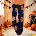thumbnail image 2 of MEZZALL Halloween Printed Pajama Pants for Women Drawstring Waist Cute Pumpkin Pattern Comfortable Night Loungewear Bottoms, 2 of 5