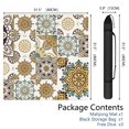 thumbnail image 2 of Boho Inspired Large Anti-Slip Rubber Mat for Game Tables 31.5 Inch Square Mahjong Cover with Quiet Design for Tile Play Cards and Family Game Nights, 2 of 7