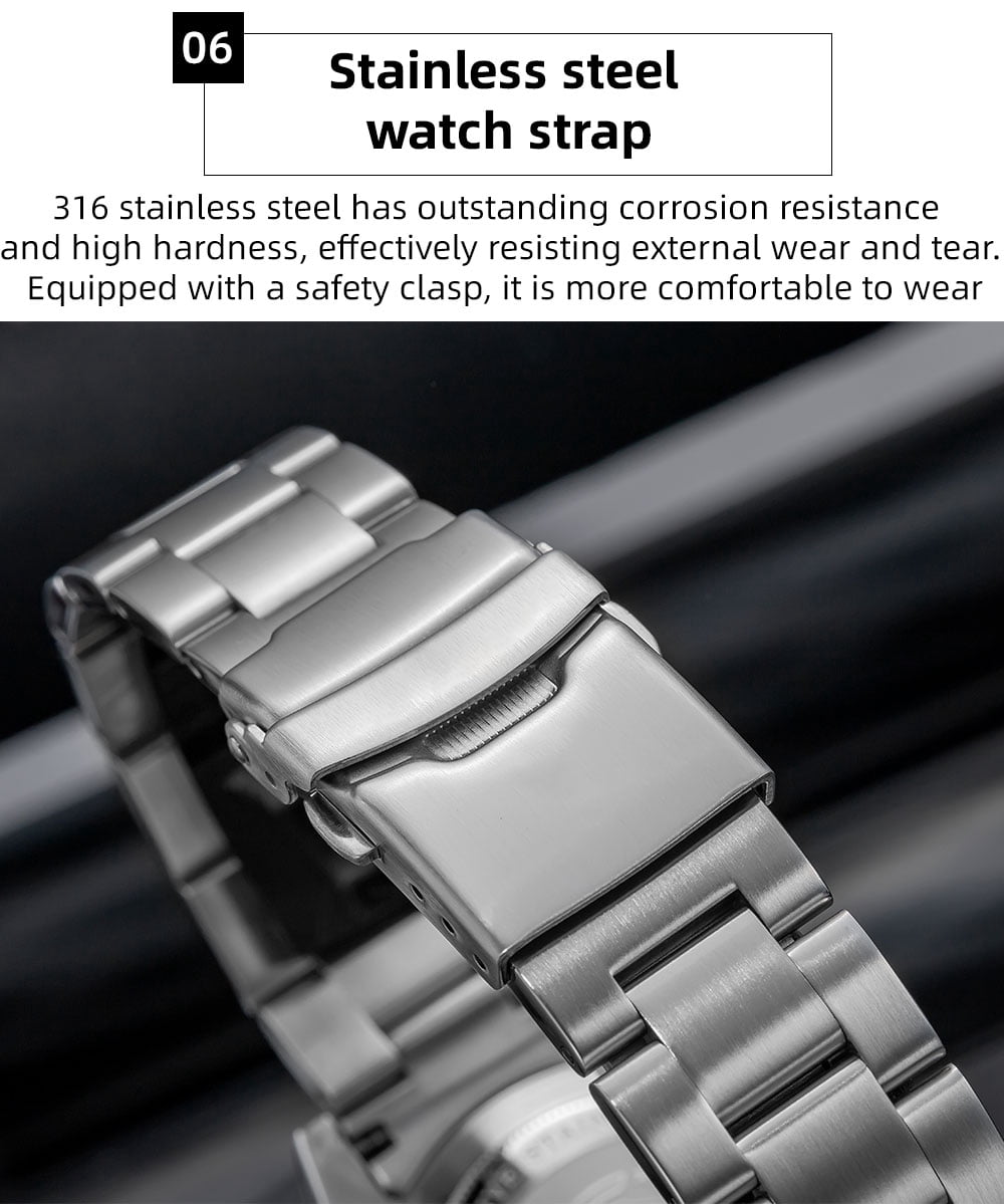 ADDIESDIVE Diver Watches for Men 200m Waterproof, Japanese Quartz Movement, Ceramic Bezel, Luminous, Stainless Steel Men's Quartz Watch