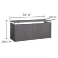 thumbnail image 4 of Mayline NCNZ72CGR 72 in. Napoli Casegoods Credenza - Charcoal Gray, 4 of 4