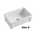 thumbnail image 5 of Tosca Farmhouse Fireclay 30" Kitchen Sink with Grid, Cutting-Board and Strainer in White, 5 of 7