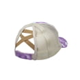 thumbnail image 4 of WITHMOONS Baseball Cap American Flag Mesh Trucker Ponytail Hat YZM0087 (Purple), 4 of 6